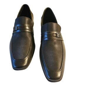 Calvin Klein Men's Brown Slip on Bartley Loafers wLogo, Size 12